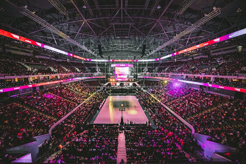 Basketball arena
